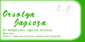 orsolya jagicza business card